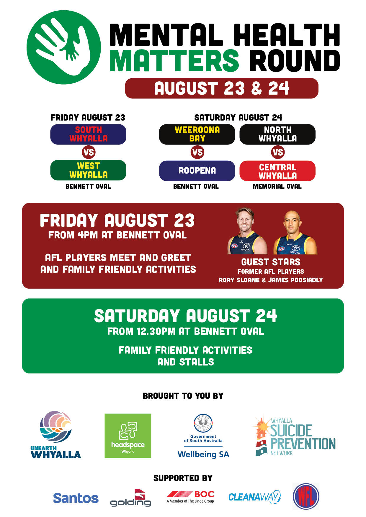 mental health matters round flyer