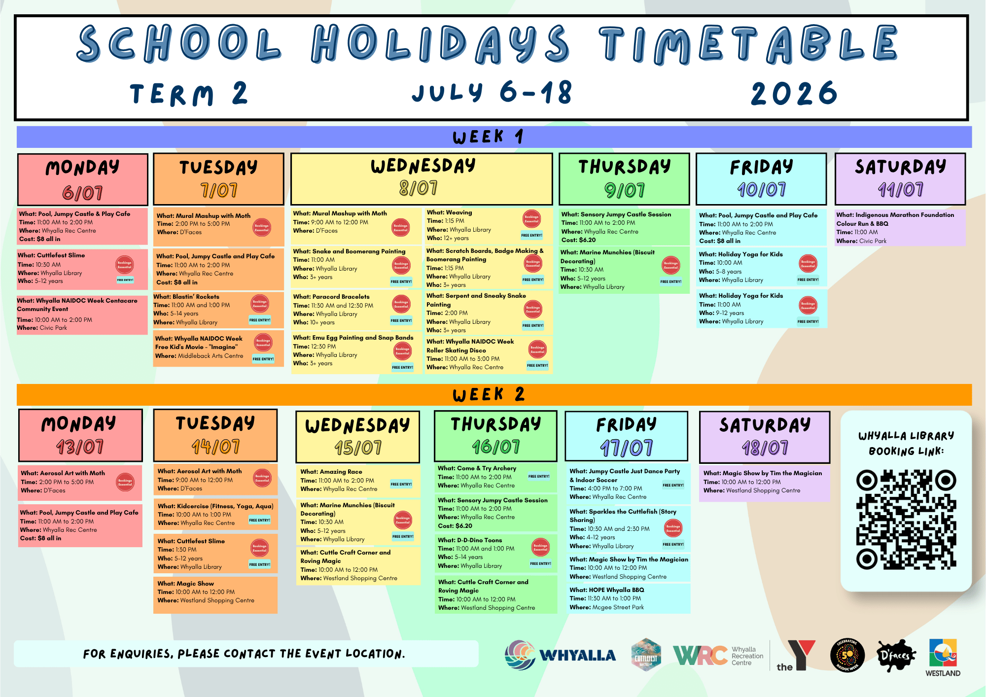 Updated Timetable