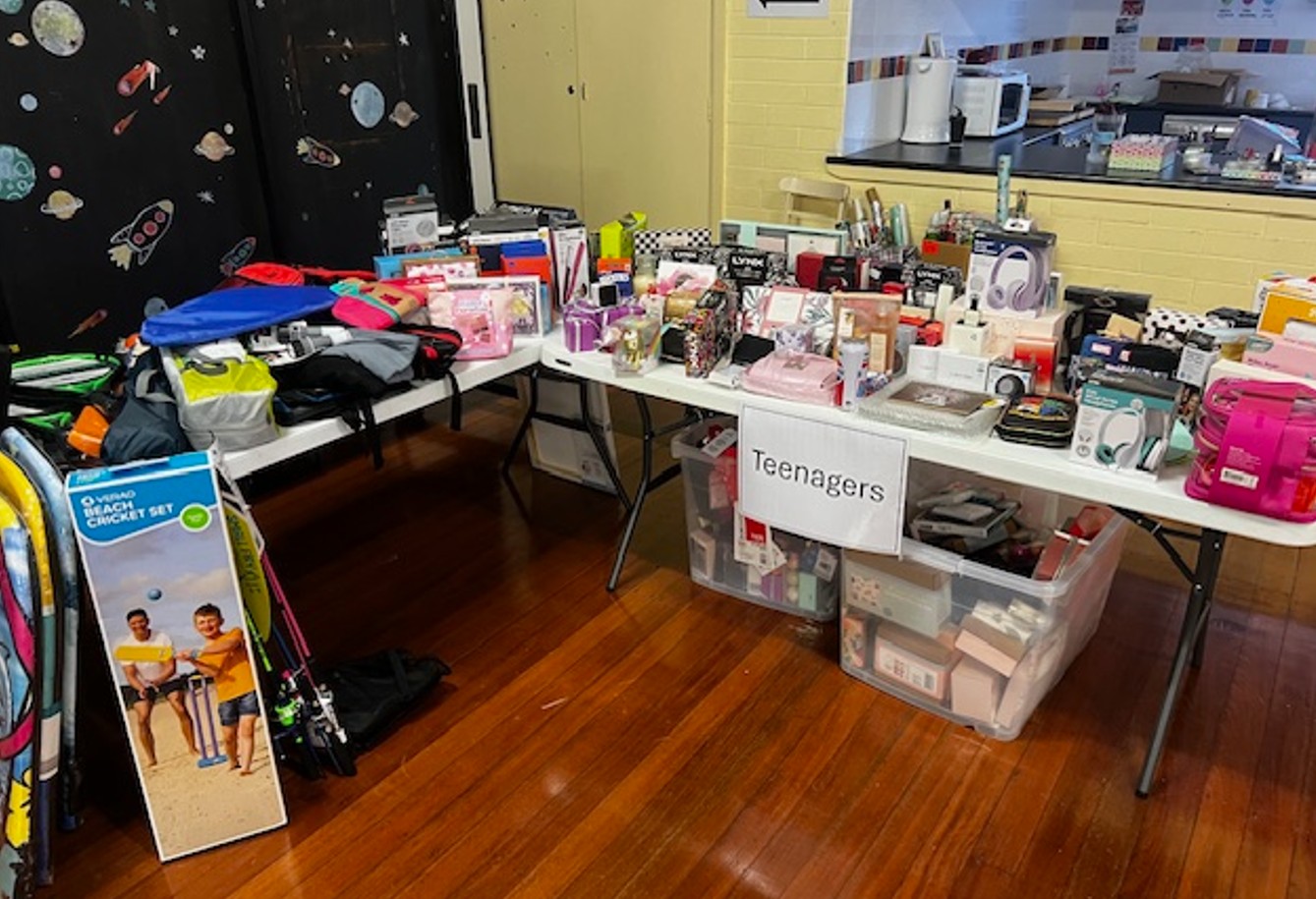 Christmas relief donations.