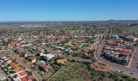 Whyalla aerial view looking west