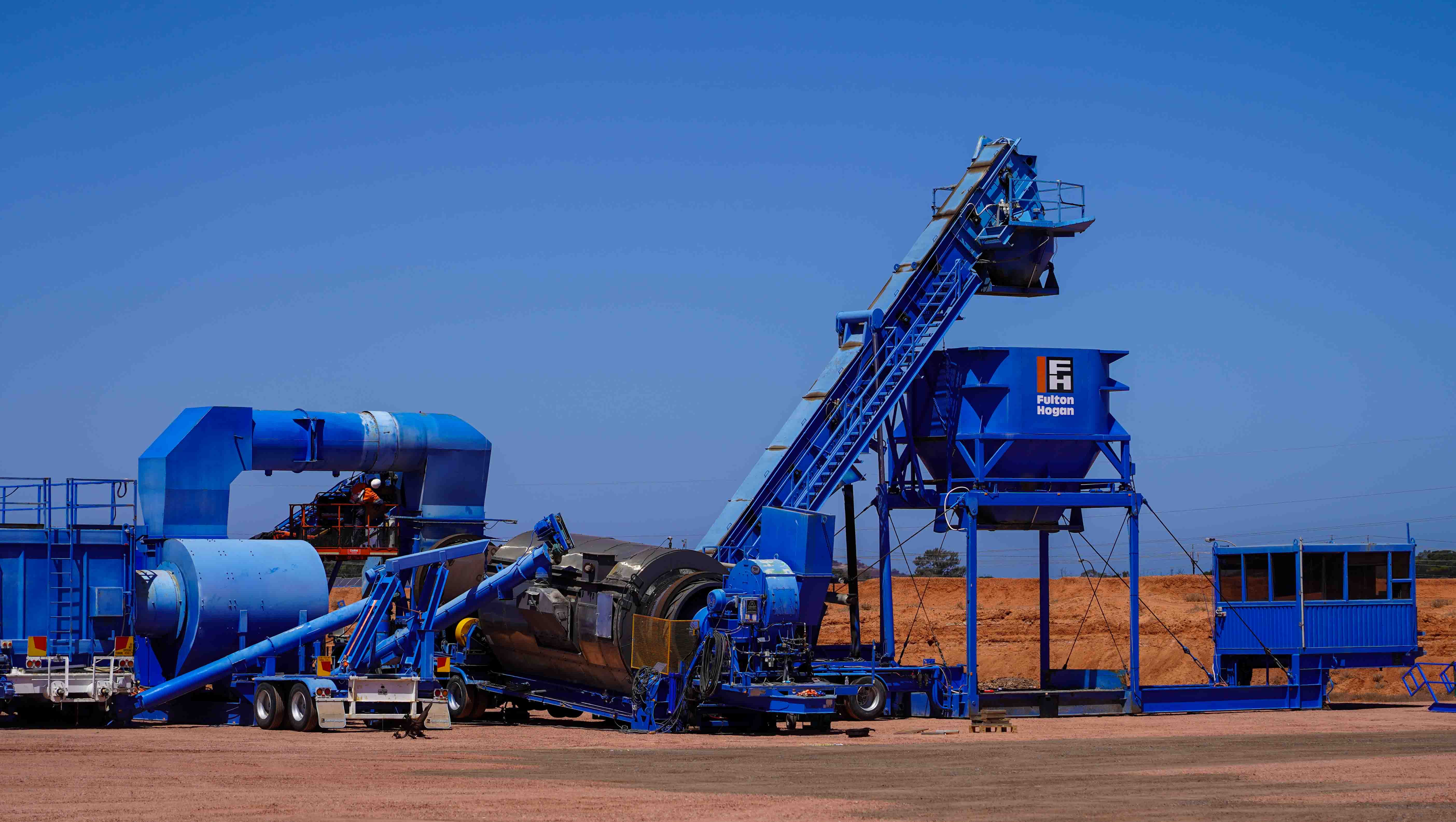 Mobile Asphalt plant built