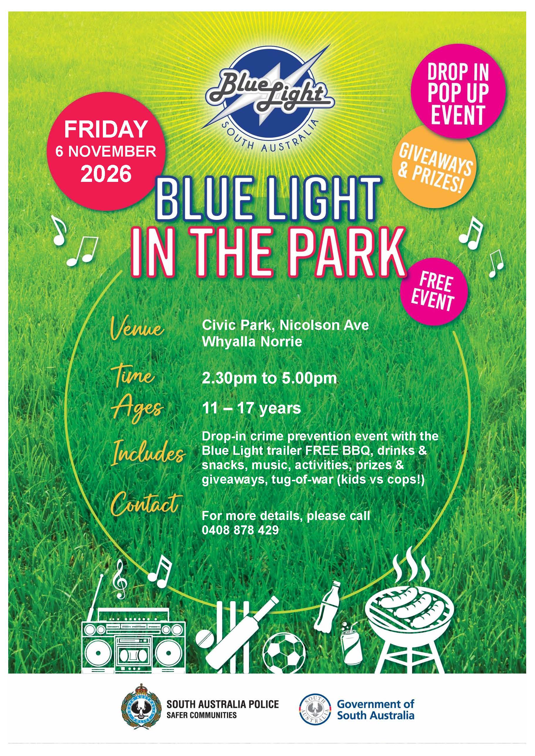 Blue Light in the Park Nov 2026 Blue Light in the Park Nov 2026