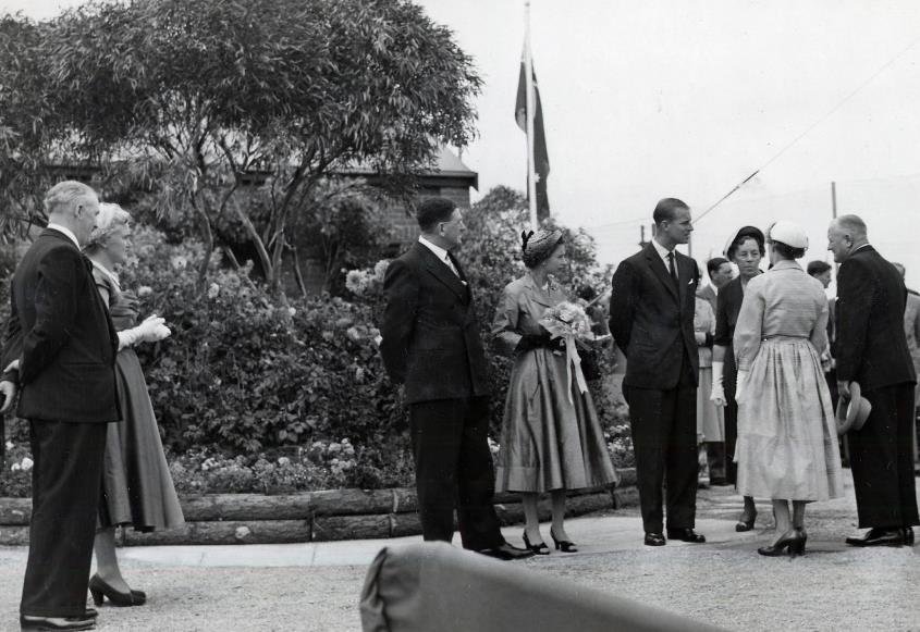 Queen Elizabeth visit 1954