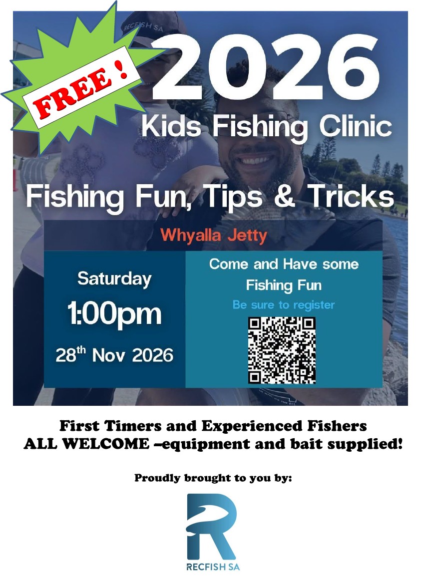 RecFish Kids Clinic Poster 2026 RecFish Kids Clinic Poster 2026